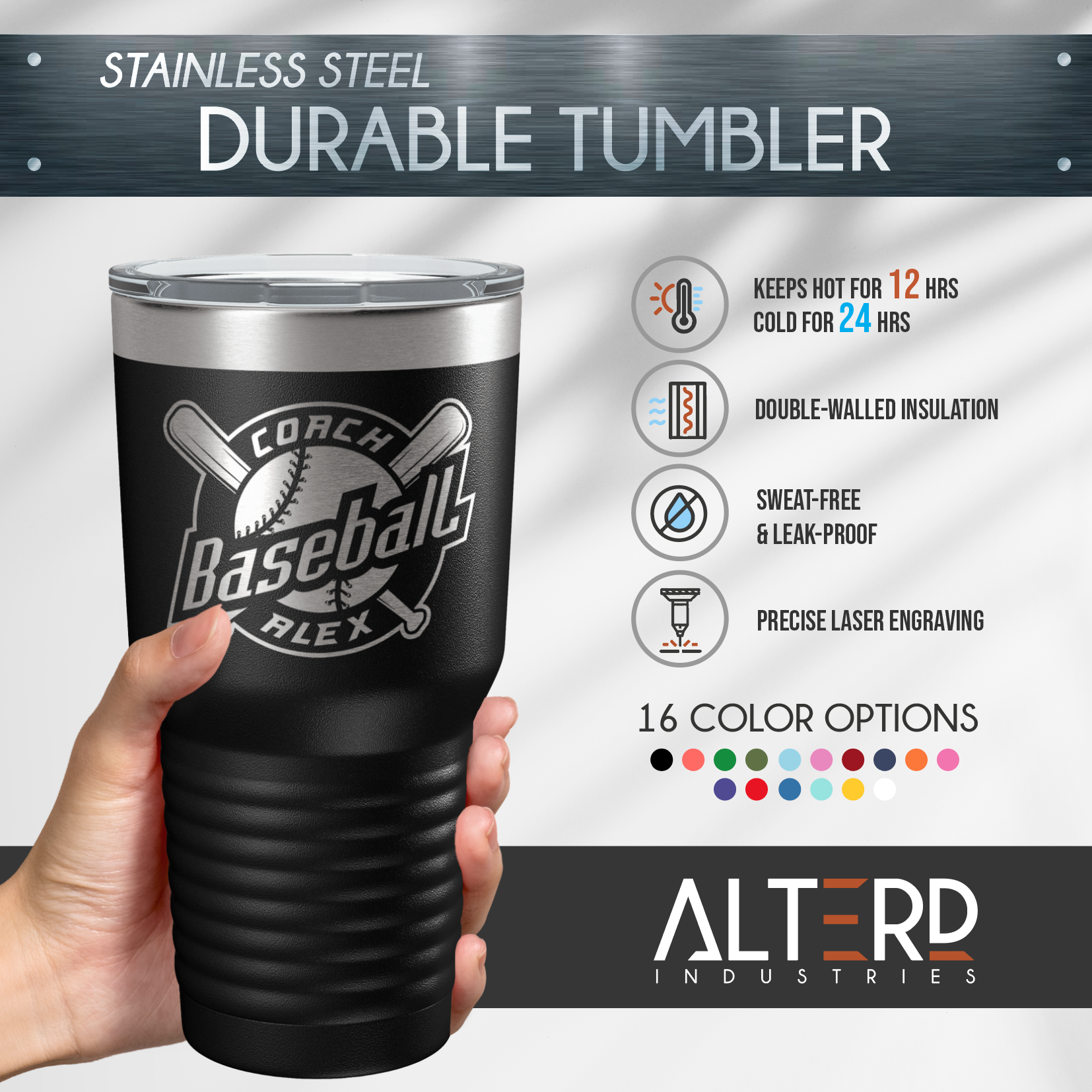 30oz Hockey Hexagon Tumblers
