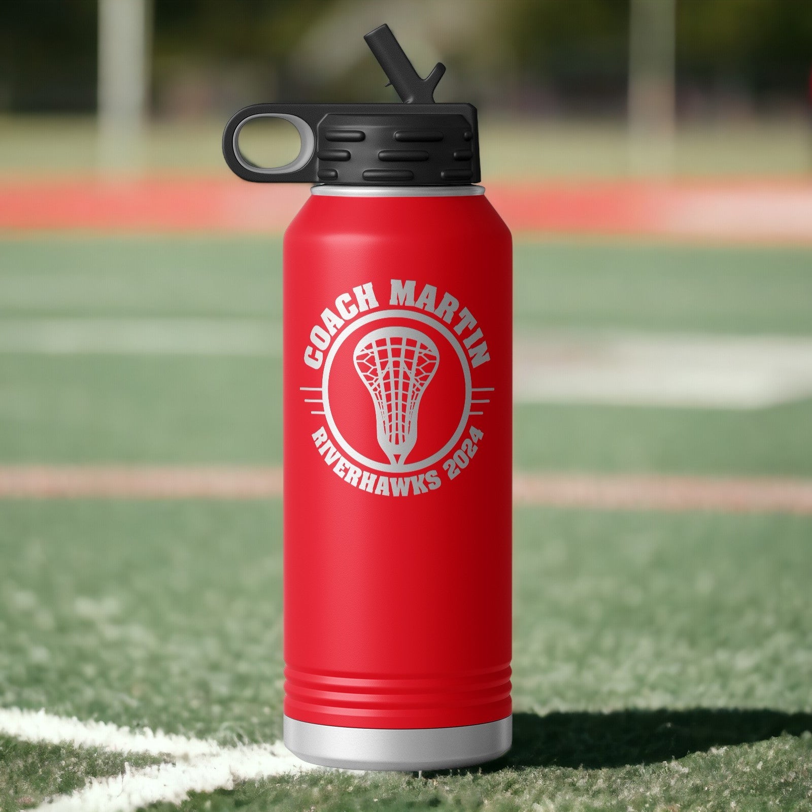 Lacrosse Coach Water Bottle