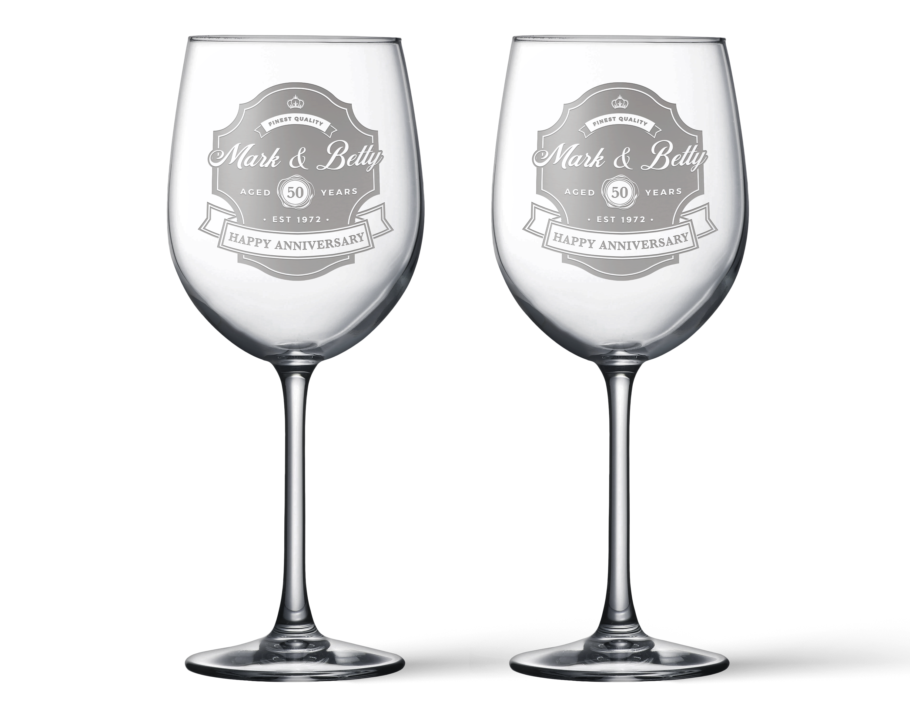 Corporate Engraved Twin Champagne Flutes