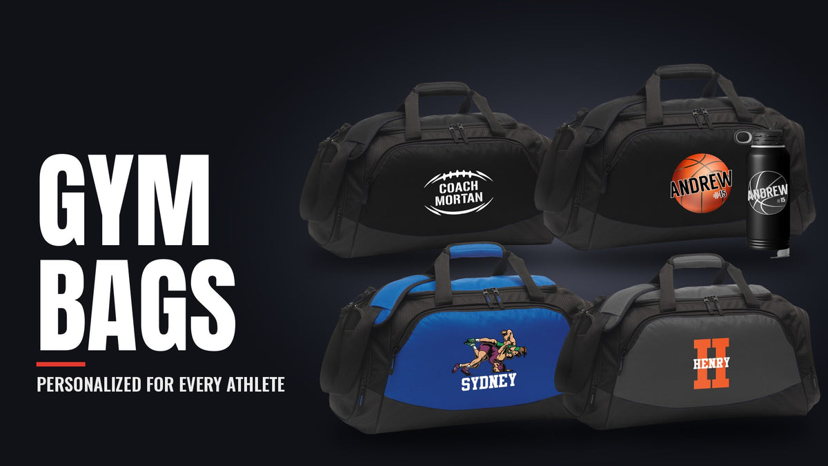 Personalized gym bags from Alter'd Industries