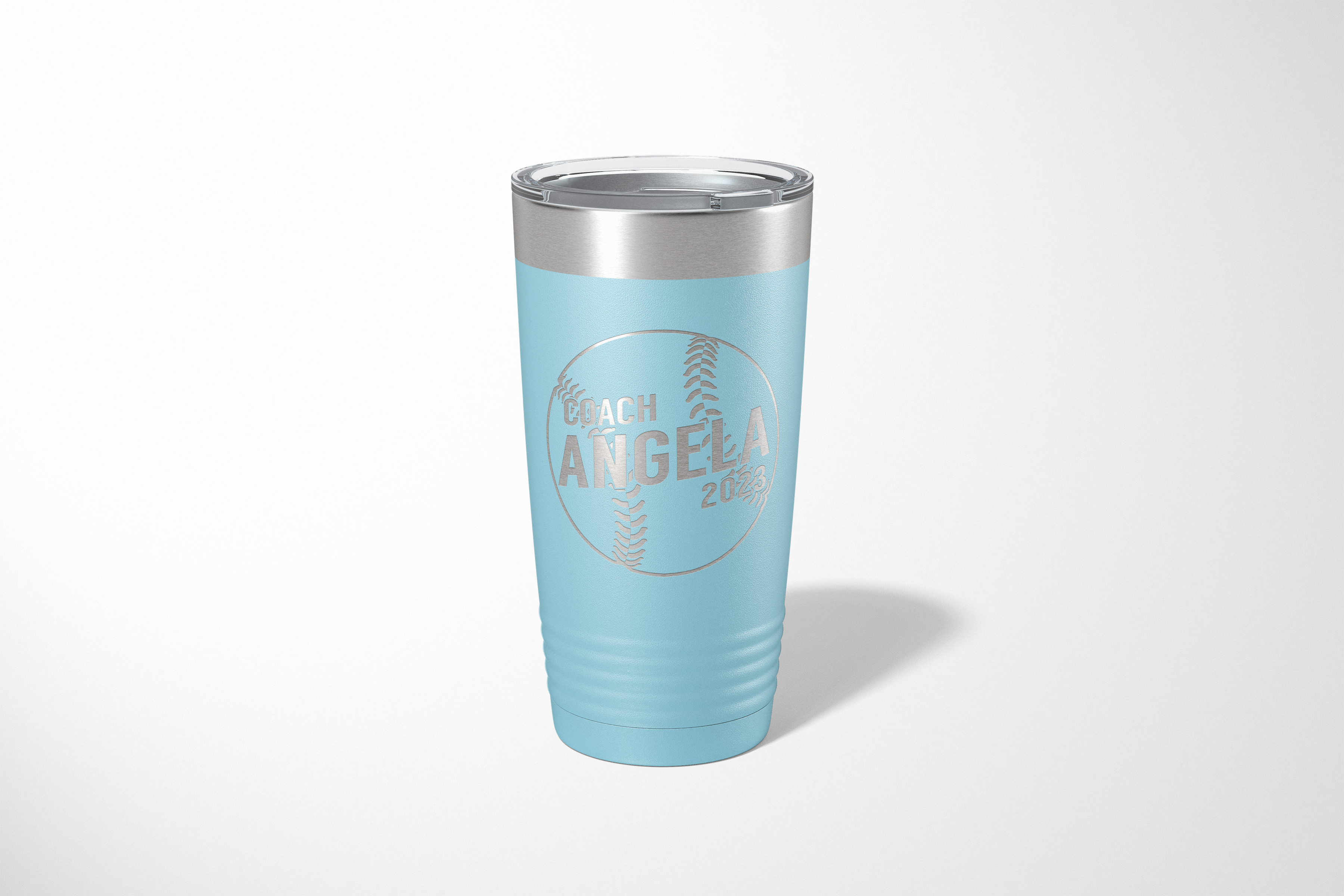 20oz Diagonal Baseball Coach Tumbler