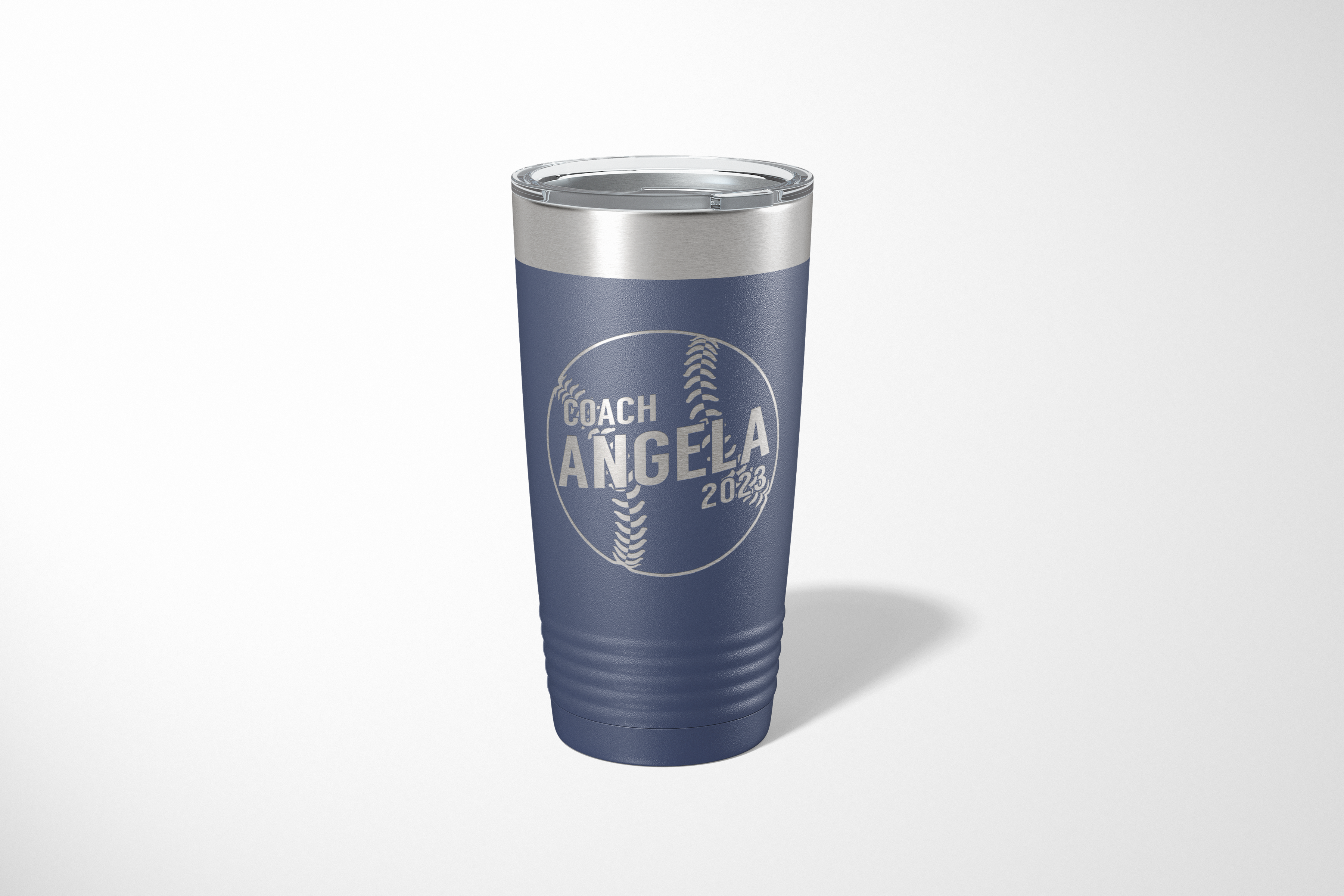 20oz Diagonal Baseball Coach Tumbler