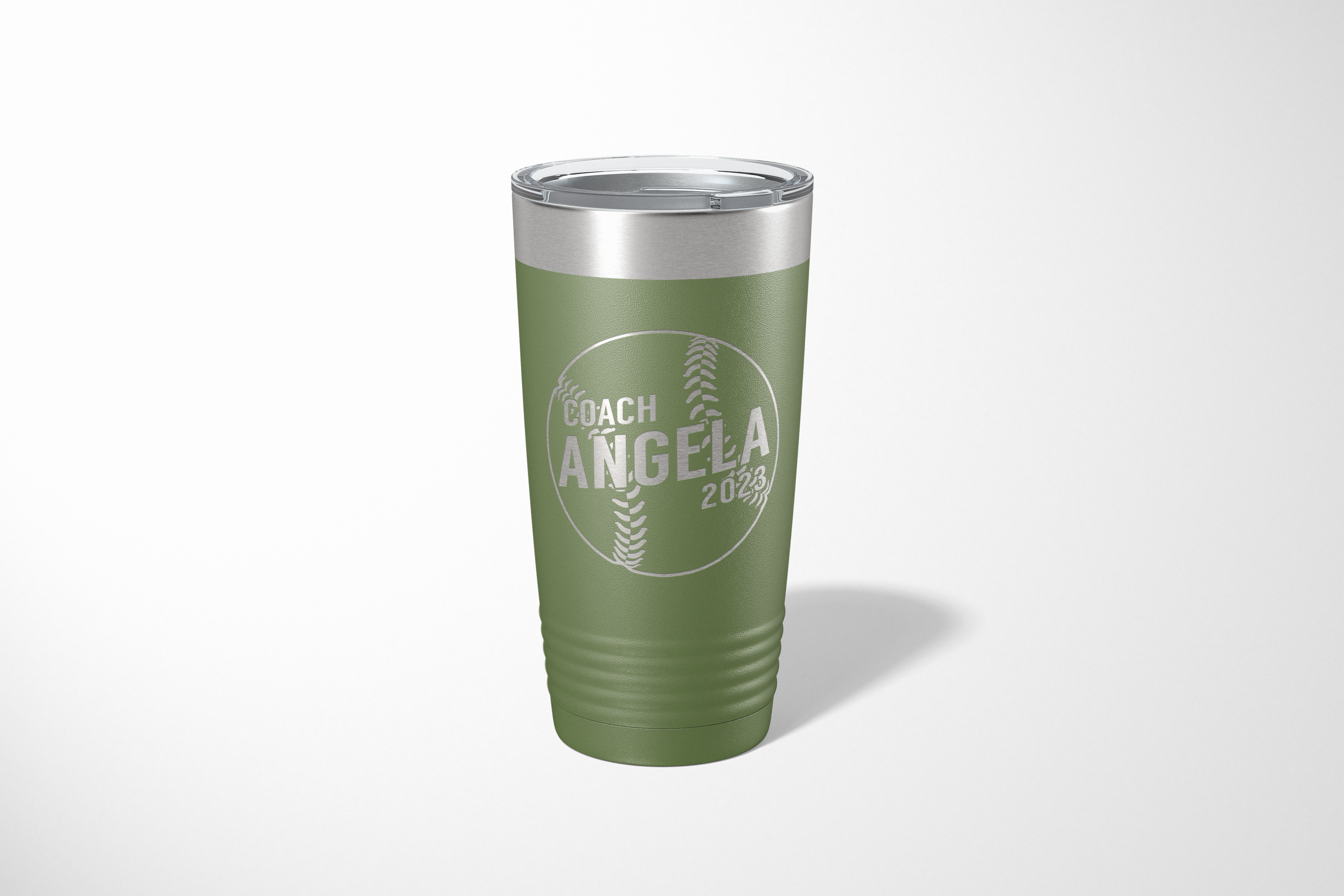 20oz Diagonal Baseball Coach Tumbler