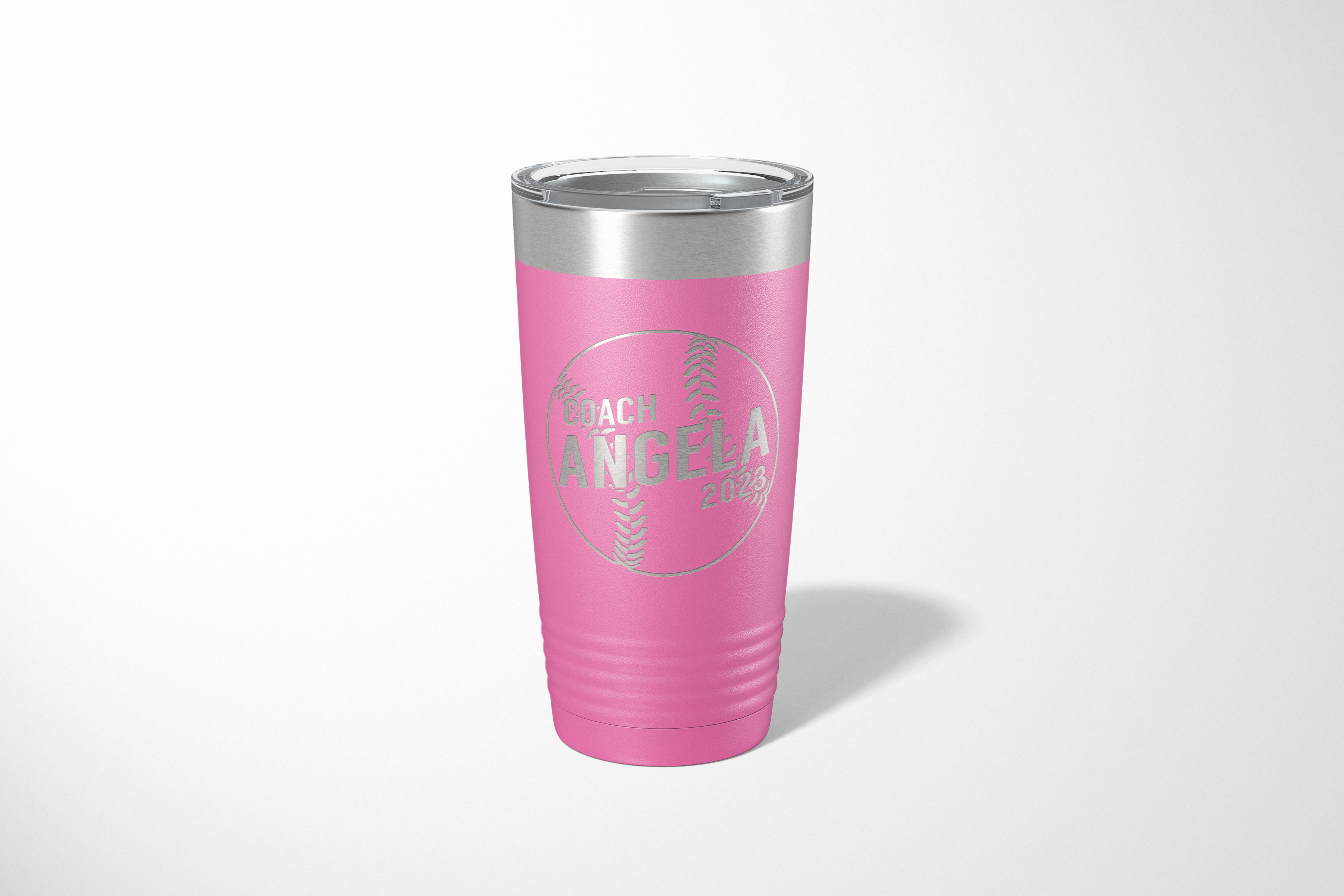20oz Diagonal Baseball Coach Tumbler