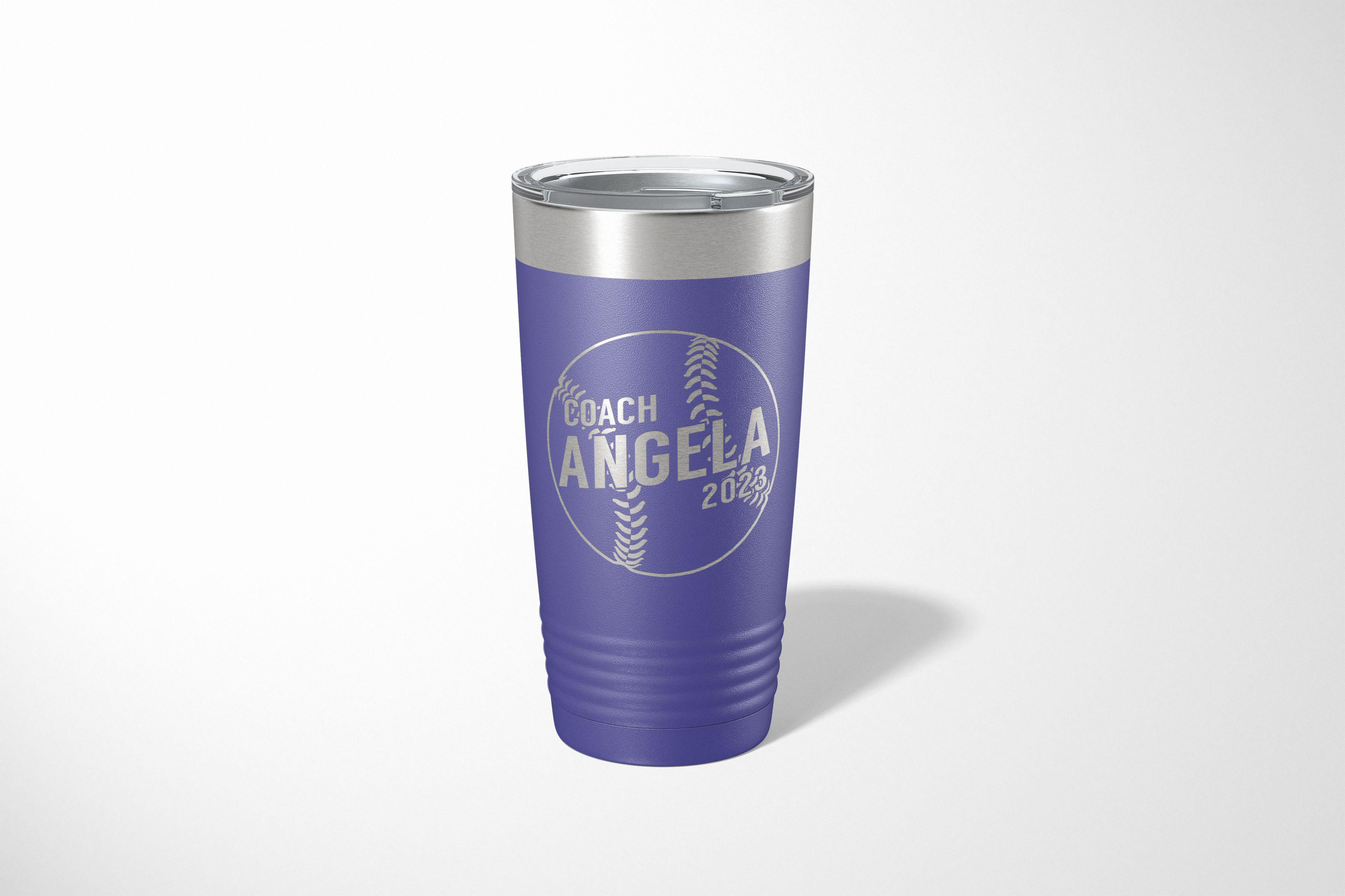 20oz Diagonal Baseball Coach Tumbler