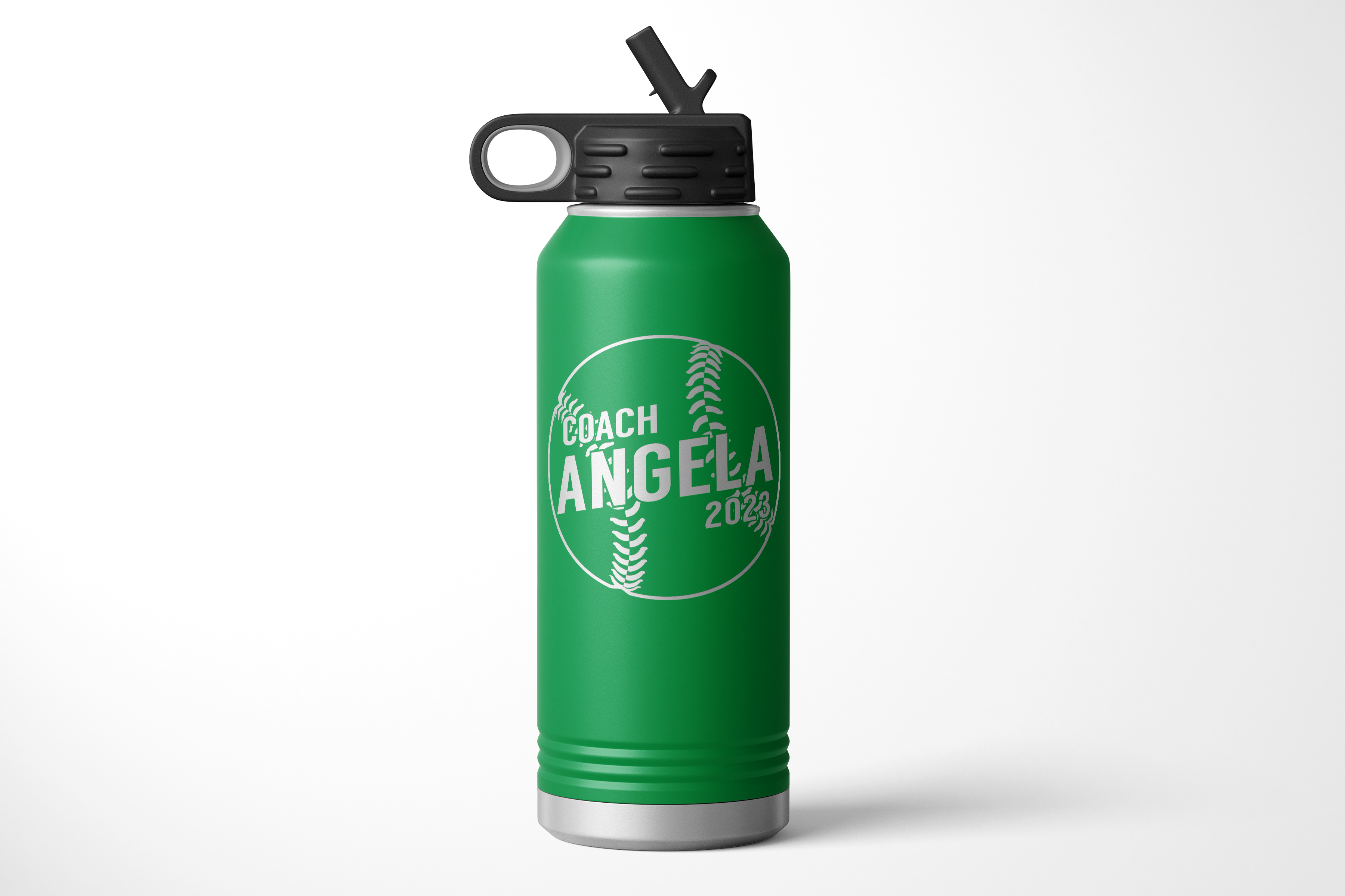 32oz Diagonal Baseball Coach Water Bottle