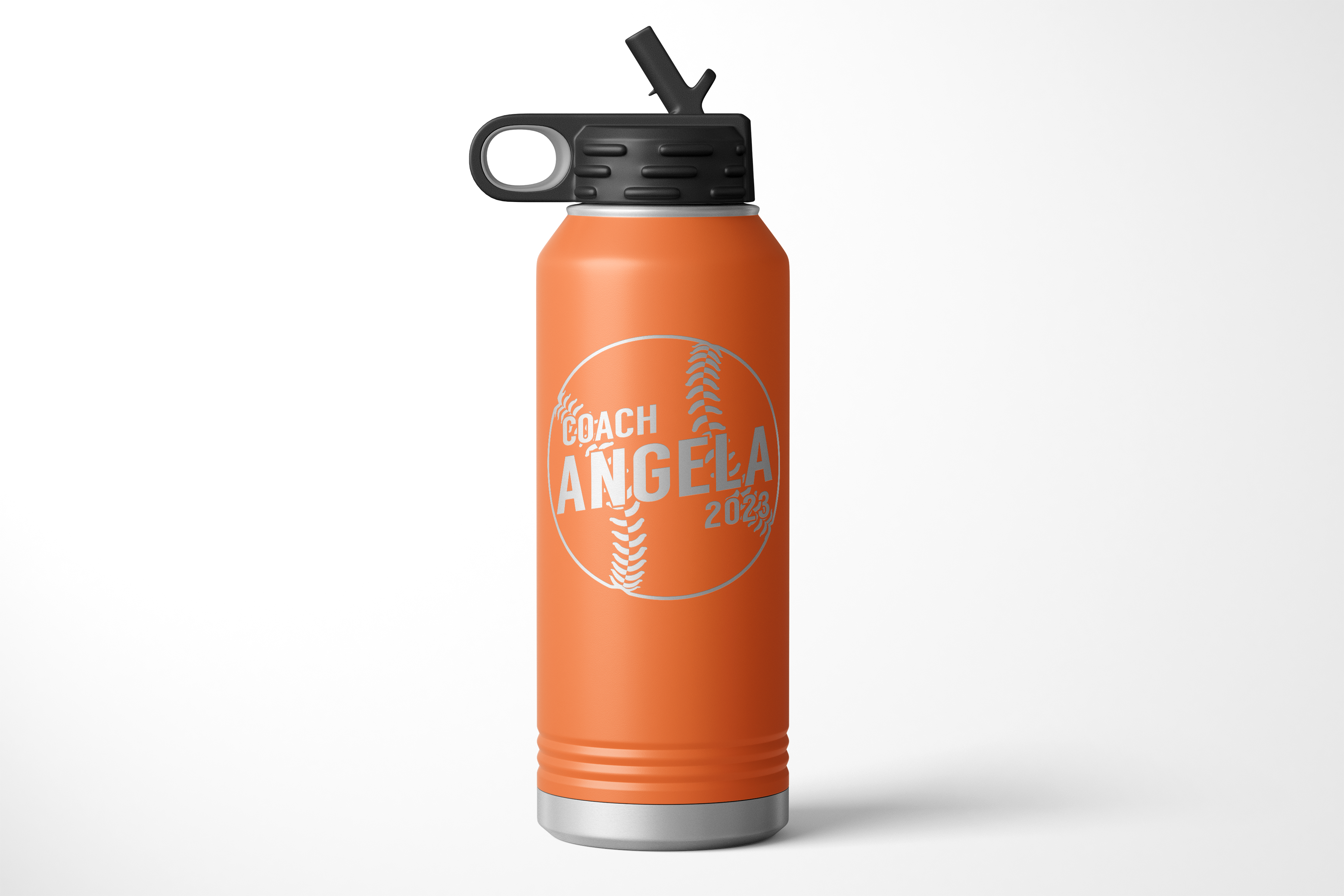 32oz Diagonal Baseball Coach Water Bottle