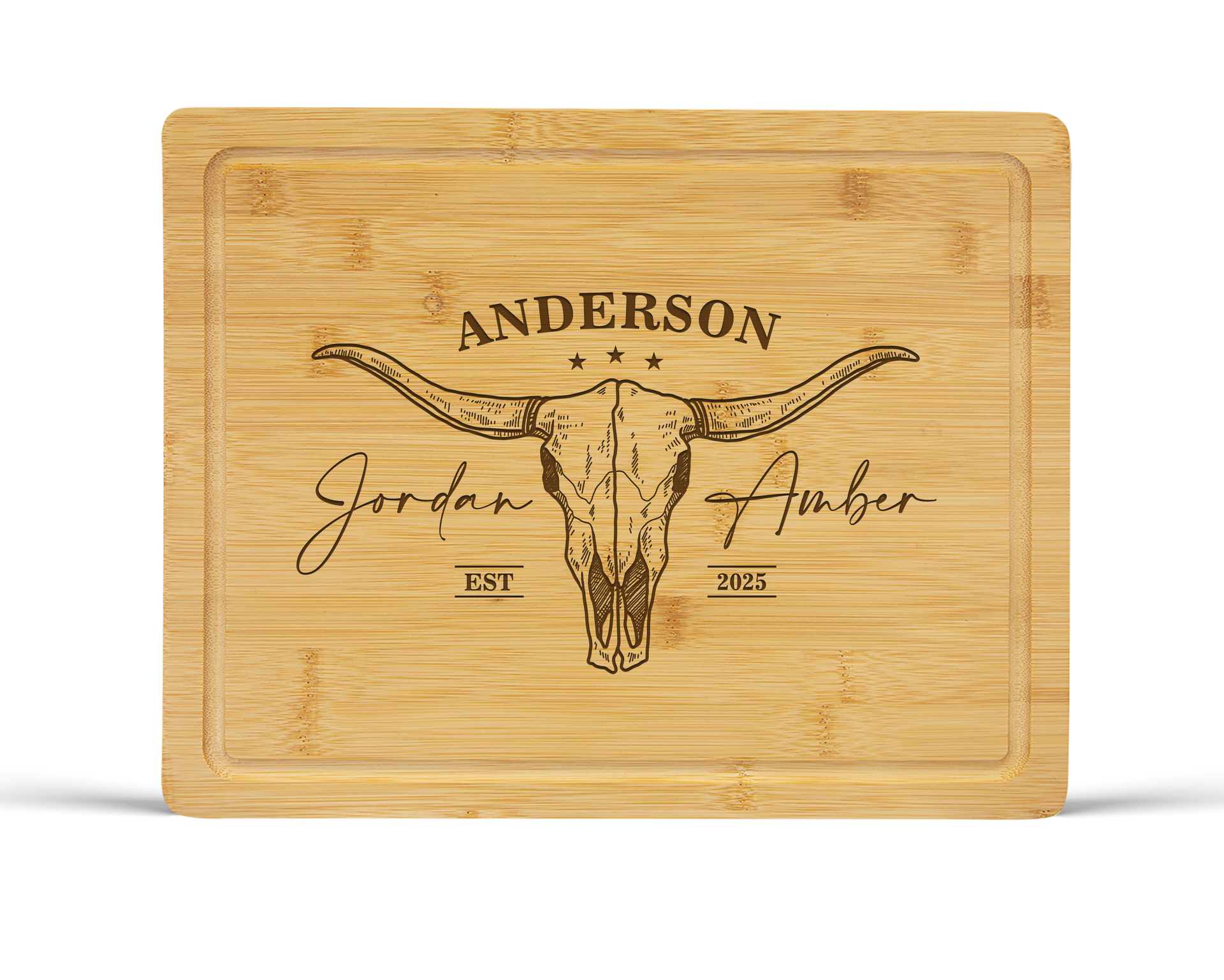 Personalized Western Wedding Gift | Laser Engraved Charcuterie
