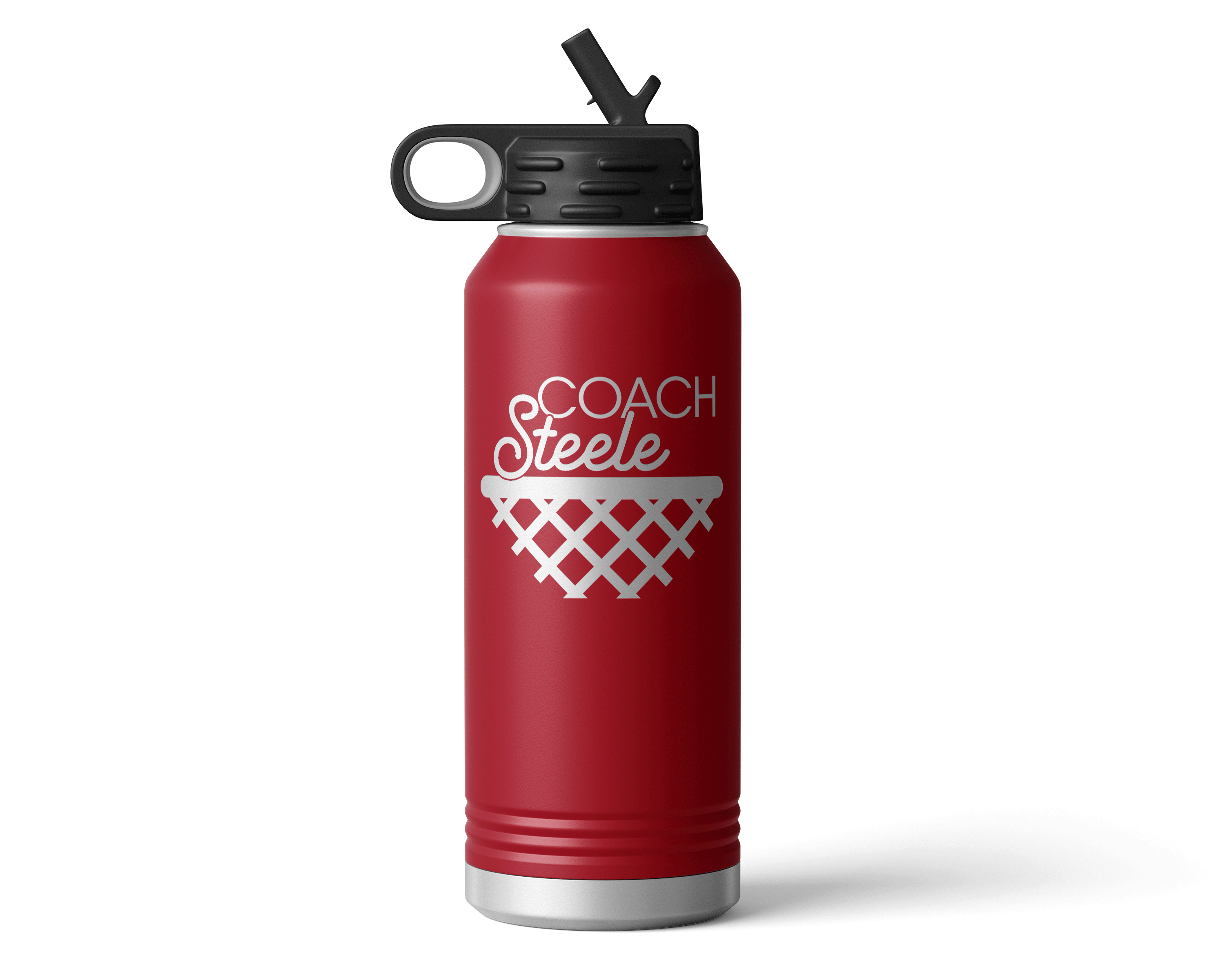 32oz Basketball Net Coach Water Bottle
