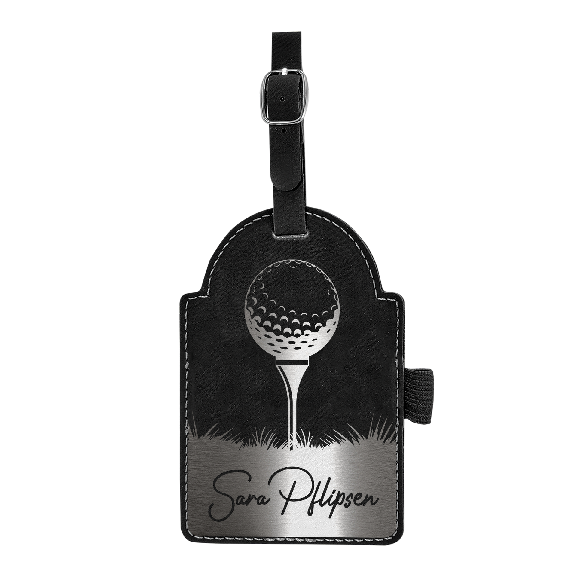 Personalized Golf Bag Tag Laser Engraved | Custom Name & Slogan