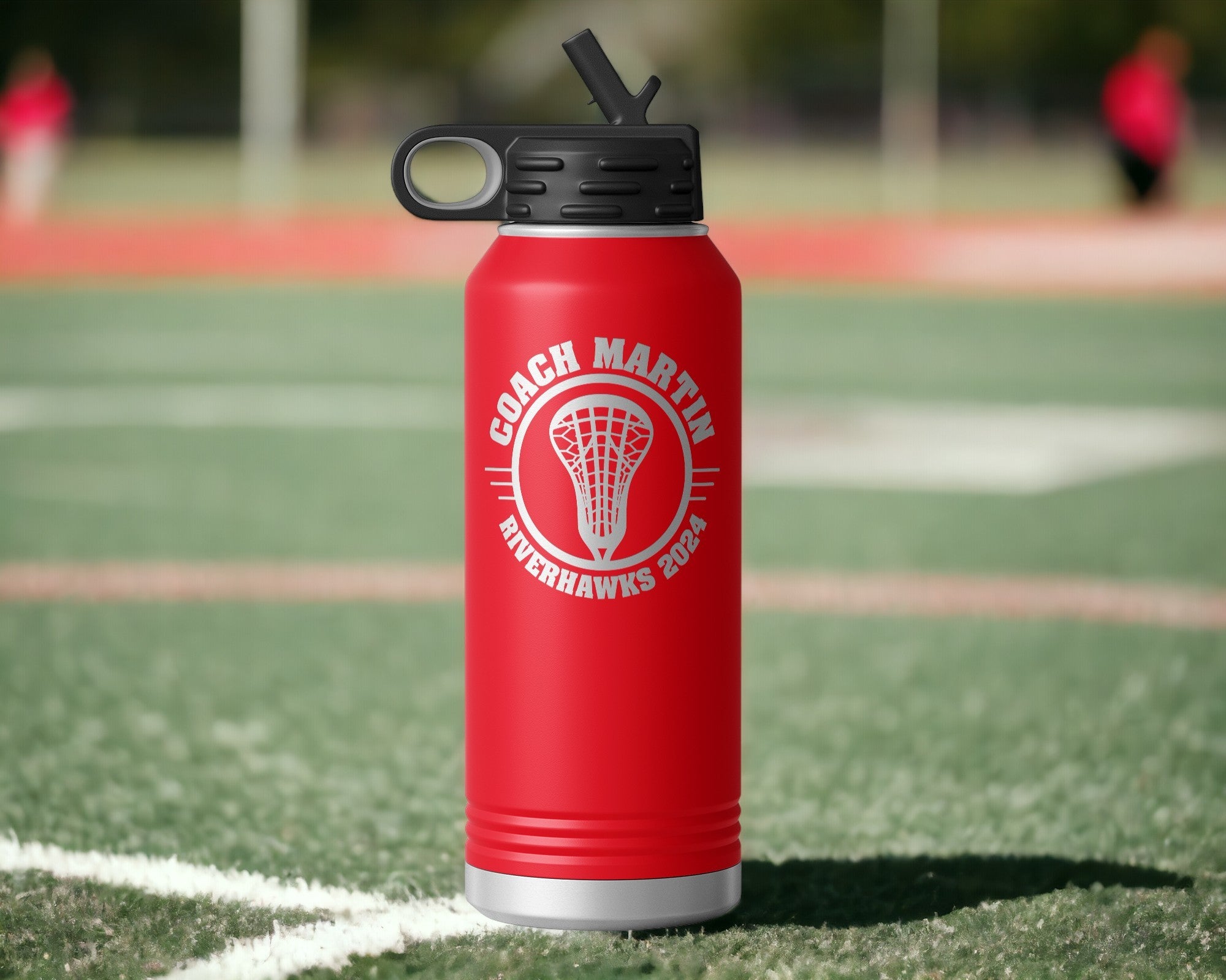 Lacrosse Coach Water Bottle