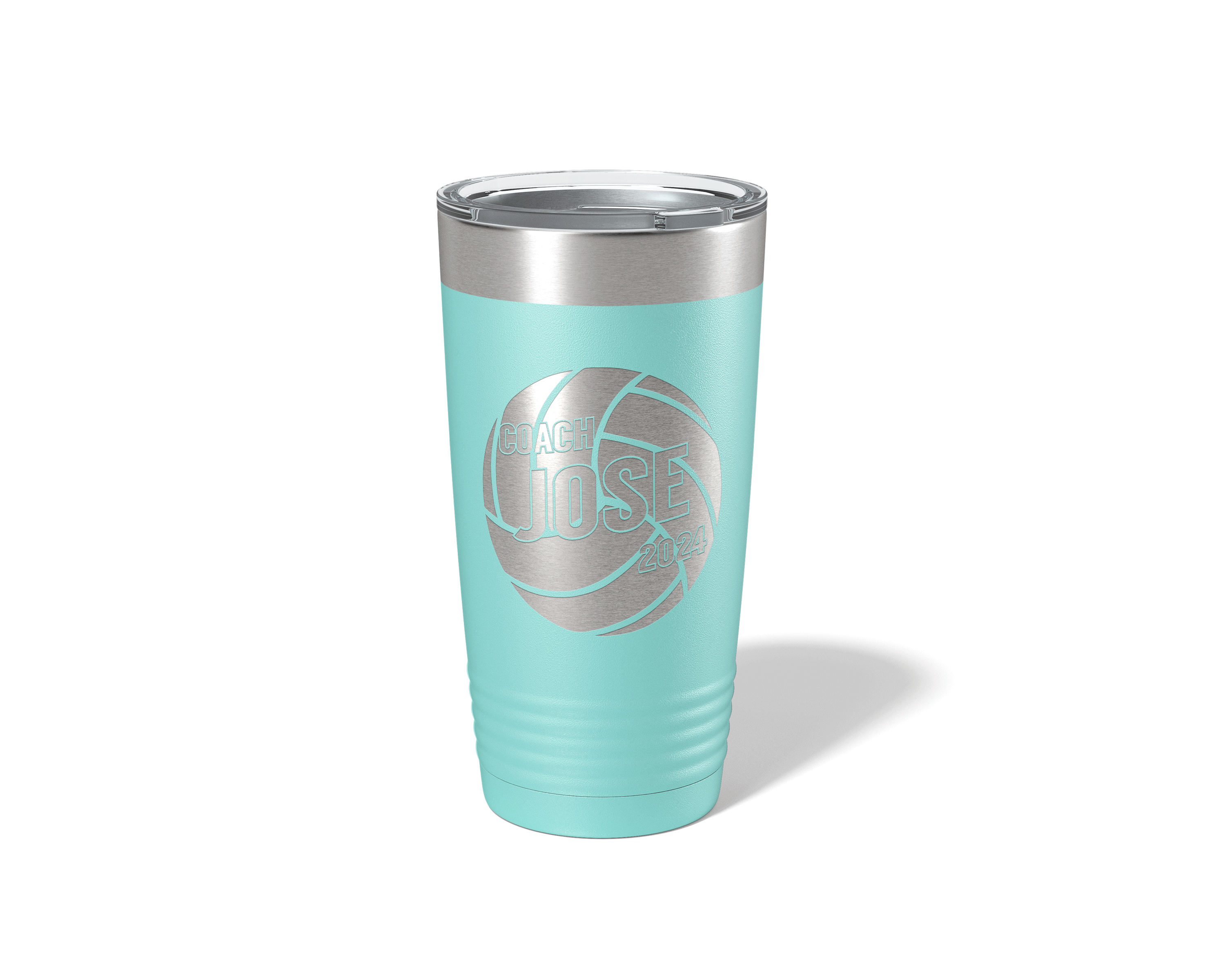 20oz Diagonal Volleyball Coach Tumbler