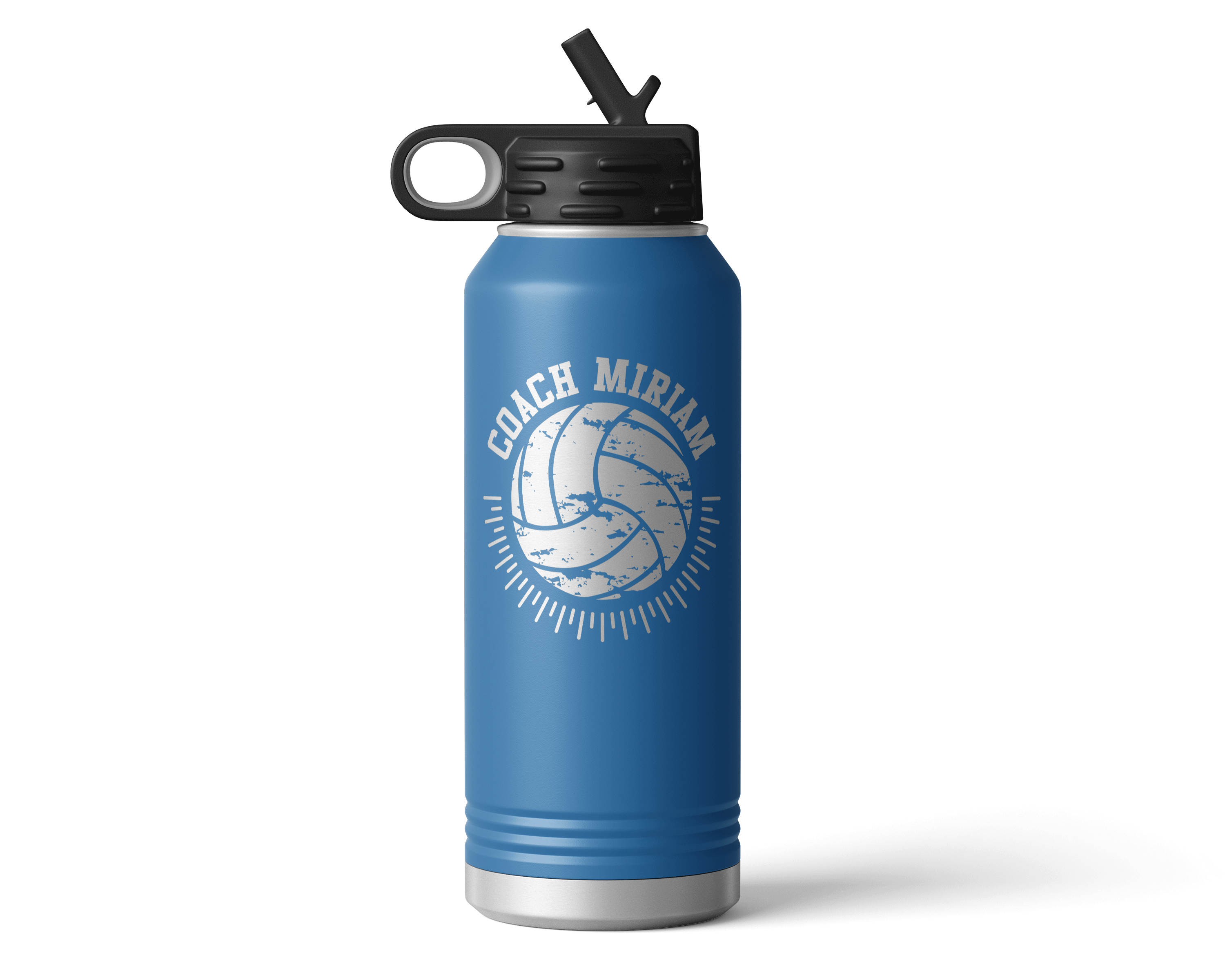 Distressed Volleyball 32oz Water Bottle