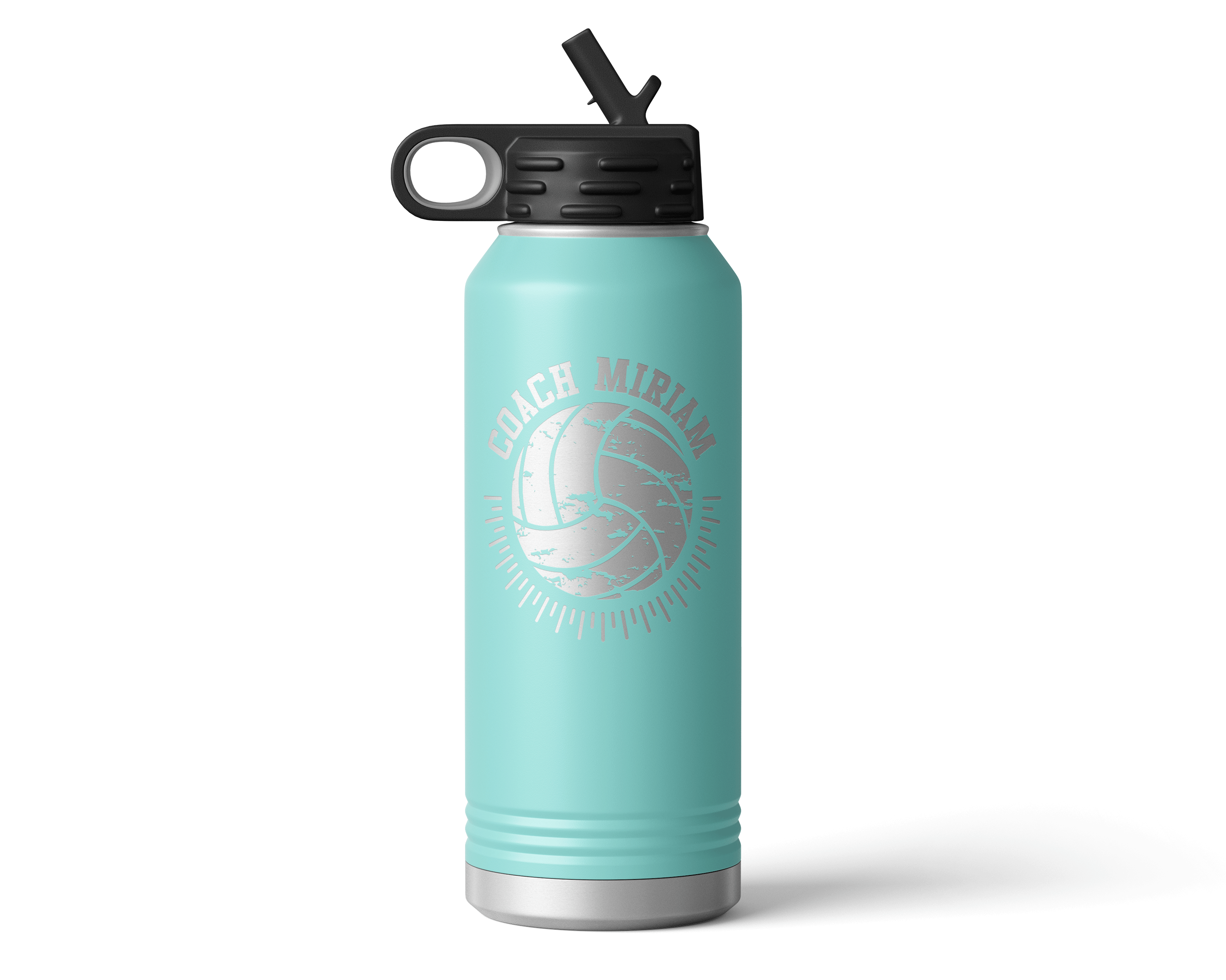 Distressed Volleyball 32oz Water Bottle