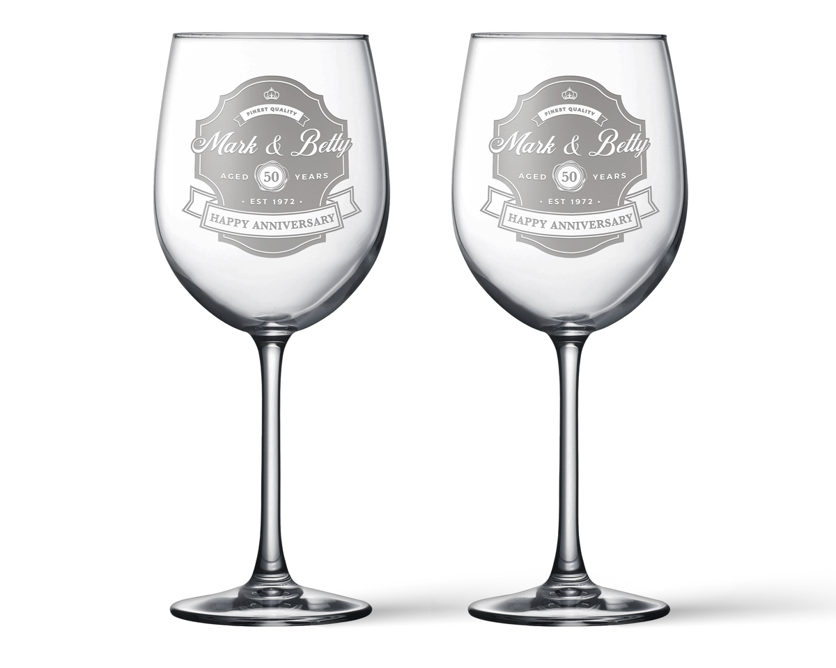 Vintage Label Wine Glass Set – alterdindustries