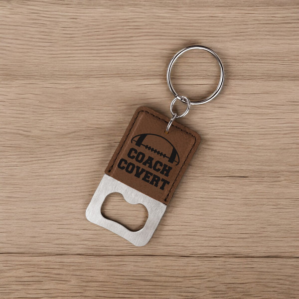 Coach keychain store bottle opener