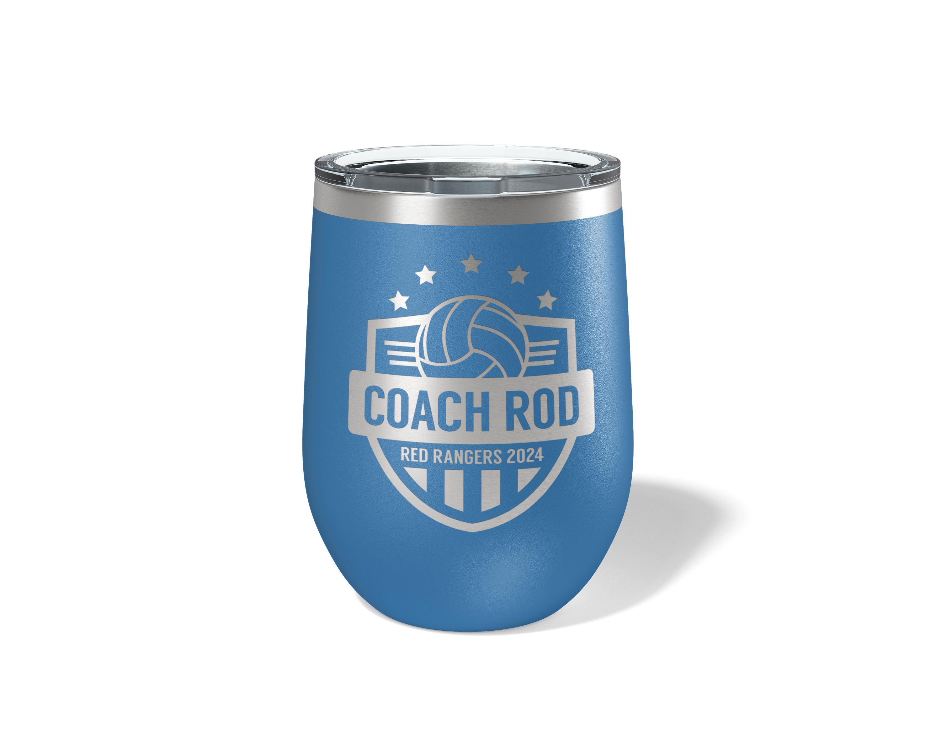 12oz Volleyball Coach Stars Tumbler