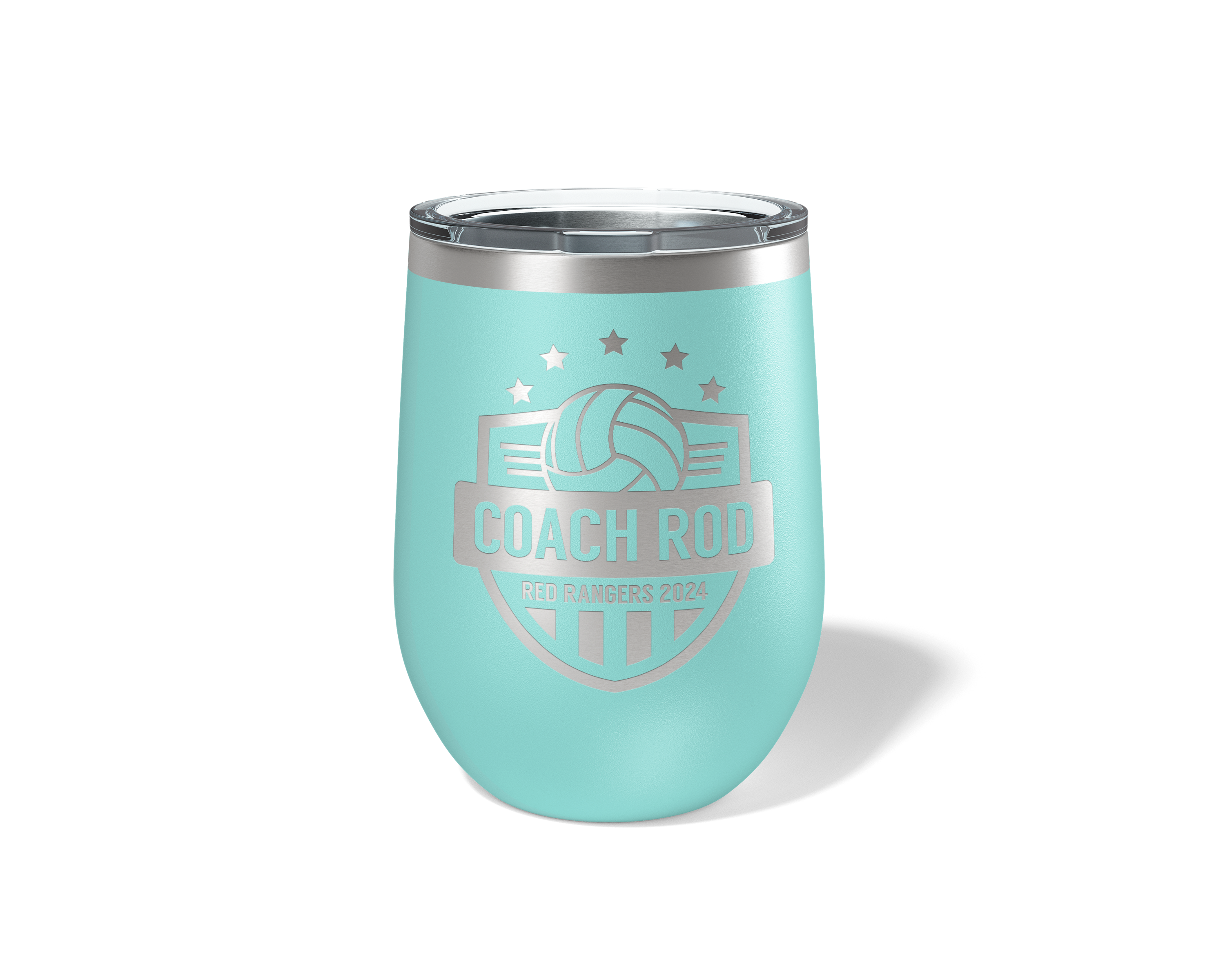 12oz Volleyball Coach Stars Tumbler