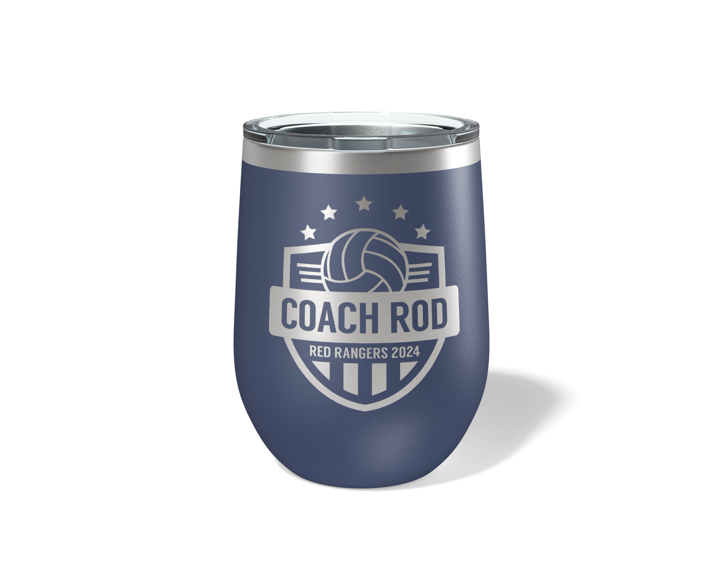 12oz Volleyball Coach Stars Tumbler