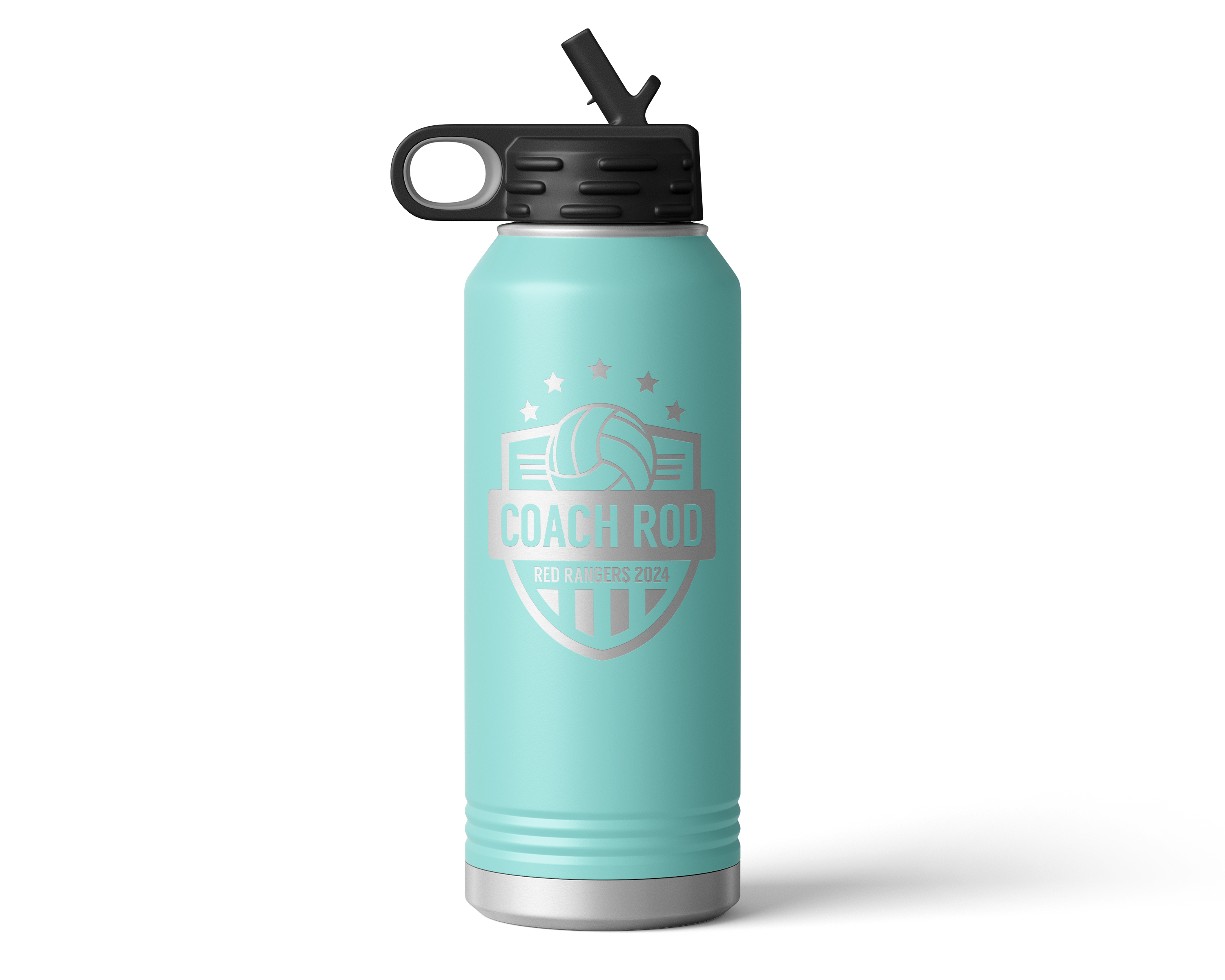 32oz Volleyball Coach Stars Water Bottle