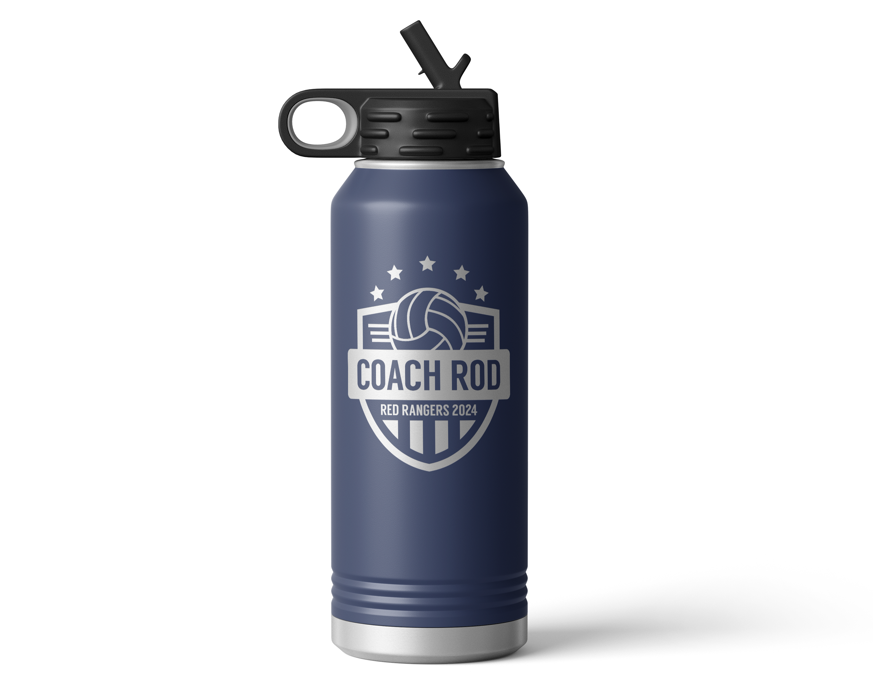 32oz Volleyball Coach Stars Water Bottle