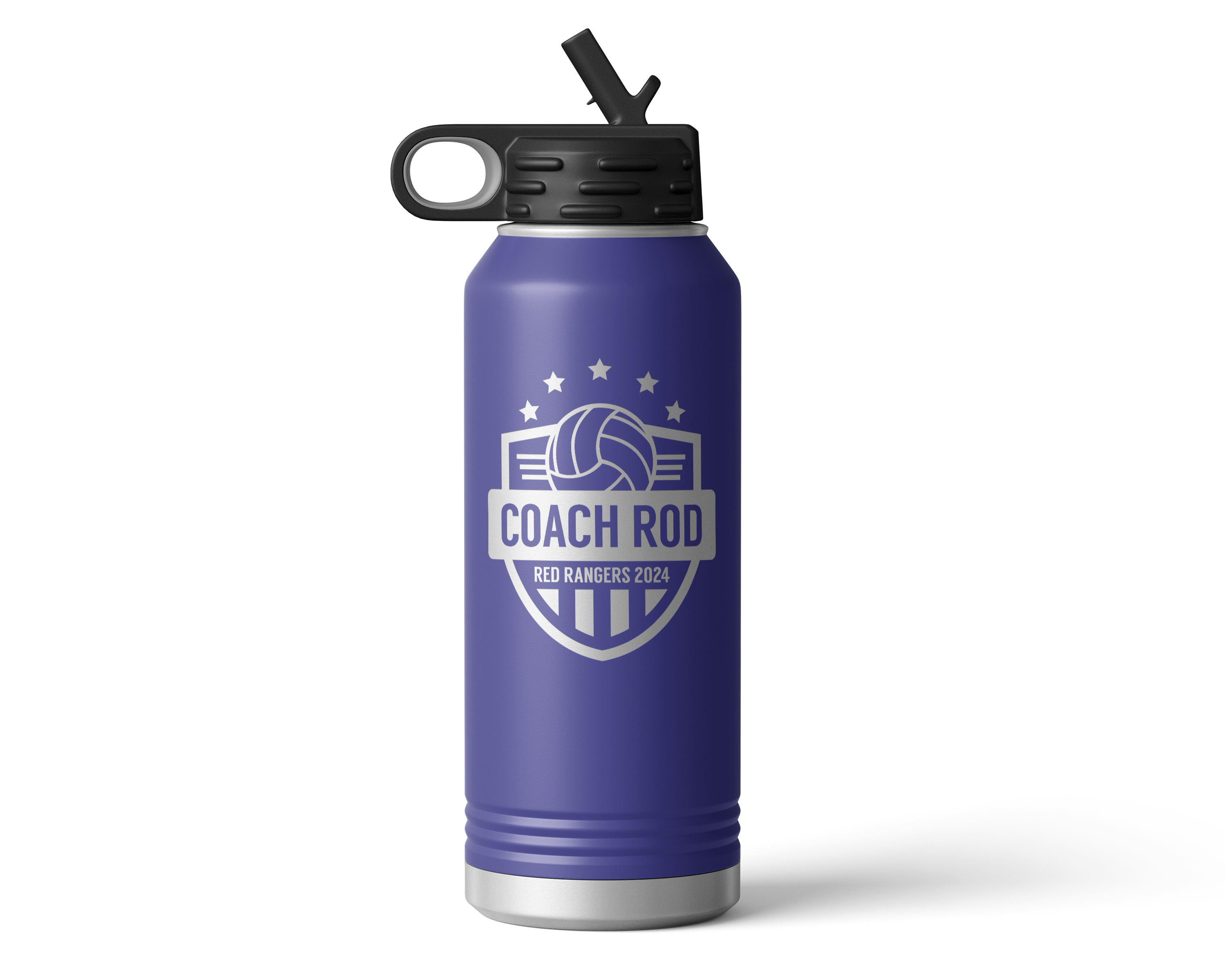 32oz Volleyball Coach Stars Water Bottle