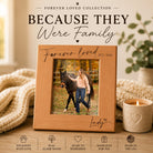 Alterd Industries personalized alder wood horse memorial frame with laser engraved Forever Loved sentiment and name.