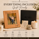 Alterd Industries personalized alder wood horse memorial photo frame with laser engraved name and Forever Loved text.