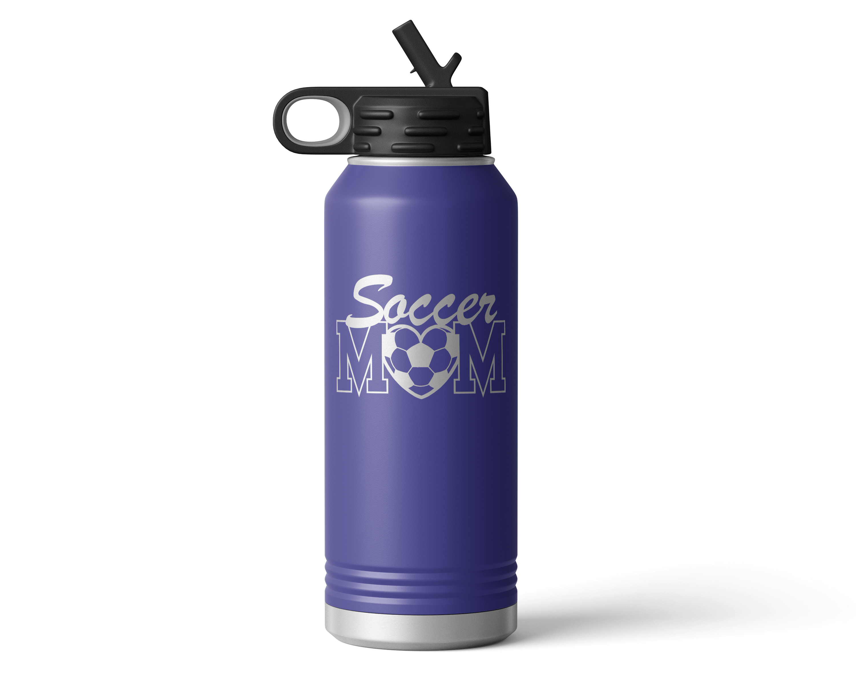 Football Mom Water Bottle Gift - Large Insulated Water Bottle with